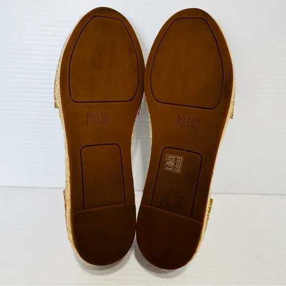 Eileen Fisher Women's Tan Espadrille Shoes Size 7 1/2 - Picture 11 of 13